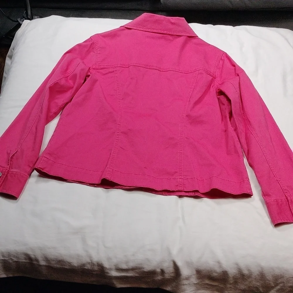 Croft & Barrow Womens Dark Salmon Colored Jacket Size Medium